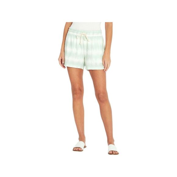 THREE DOTS Pants - THREE DOTS Womens Green Pocketed Smocked Drawstring Waist Tie Dye Shorts XS
